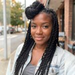 Half Front Bun Marley Twists