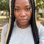 Jumbo Checkered Triangle Box Braid
