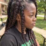 Lavender Triangle Box Braid