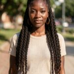 Maxi Marley Twists Half Up