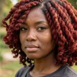Short Red Bob Marley Twists