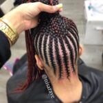Black And Red Lemonade Braids