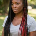 Bright Red Lemonade Braids