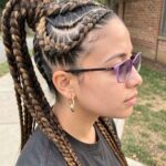 Caramel Feed In Ponytail