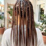 Copper Triangle Box Braids