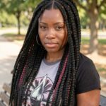 Minimal Highlights Triangle Box Braid