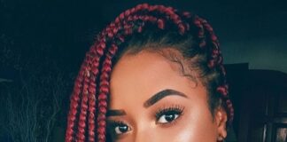 Red Box Braids red box braids styles