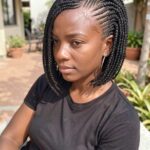 Short Bob Braid Cornrows