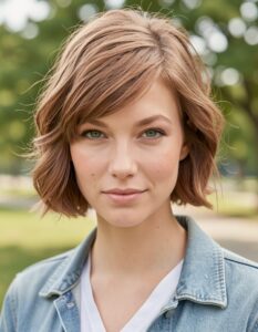 short bob bangs