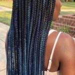 Blue Ombre Crochet Box Braid