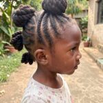 Braided Mini Buns For Girls