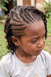 Cornrow twists for girls