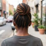 Crochet Box Braids In A Bun
