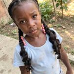 Curled Ends Boxer Braids For Little Black Girl