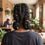 Embroidered Braided Pigtails