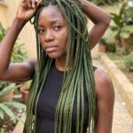 Green Crochet Box Braids
