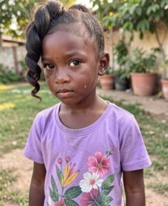 Maxi braids little black girl