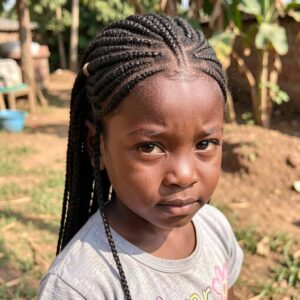 Nefertiti braids for girls