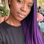 Purple Crochet Box Braid