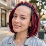 Red Crochet Box Braids