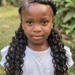 Side Part Feed In Braids For Girls With Curled Ends