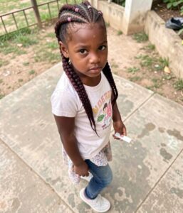 Split cornrows for girls