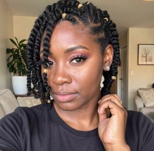 black natural braids
