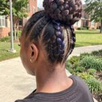 Cornrow Pigtails Woth Colorful Strings