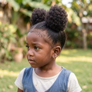 pigtails and baby hair