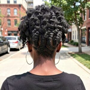 reverse twist puff