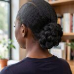 Round And Thick Braided Bun