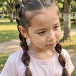 Cute Hairstles For Girls Bubble Braid Pigtails