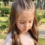 Cute Hairstyles For Girls Mini Braids And Top Knot