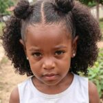 Cute Hairstyles For Girls Mini Space Buns And Natural Curls