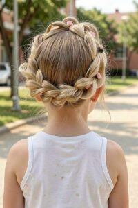 Cute Hairstyles for Girls - Pull Through Braid Crown