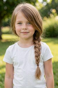 Cute Hairstyles for Girls - Simple Side Fishtail Braid