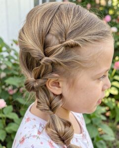 Cute Hairstyles for Little Girls - Lipped Side Ponytail