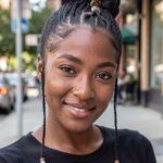 Fulani Braided Bun With Bead