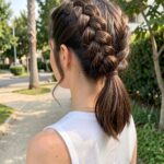 Prom Hairstyles Medium Hair Double Dutch Braids