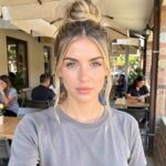 Prom Hairstyles Medium Hair High Messy Bun And Loose Tendrils