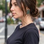 Prom Hairstyles Medium Hair Pinned Style With Loose Tendrils