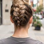 Prom Hairstyles Medium Hair Reverse Braid And Bun