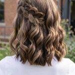 Prom Hairstyles Medium Hair Teased Out Side Braid