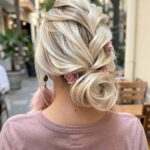 Prom Hairstyles For Medium Hair Loose Braid And Low Bun