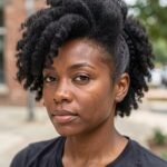 Curly Braided Side Up