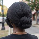 Flat Twist Natural Updo