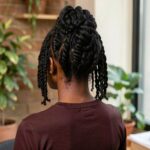 Side Swept Twists Updo