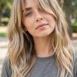 Collarbone Length Haircuts Beachy Texture And Piecey Bangs