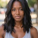 Collarbone Length Haircuts Beachy Waves And Centre Part