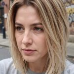 Collarbone Length Haircuts Layered Cut With Long Side Swept Bangs